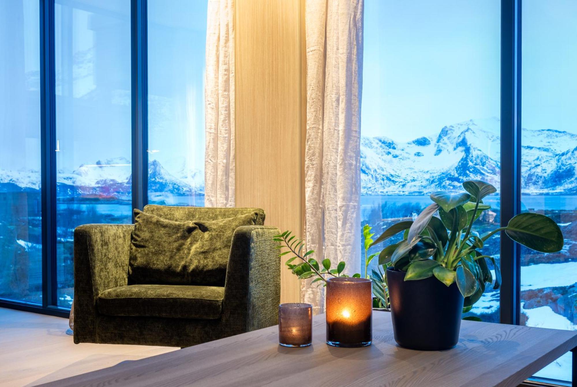 New Luxury Cabin Near Henningsvaer Lofoten Kleppstad Esterno foto